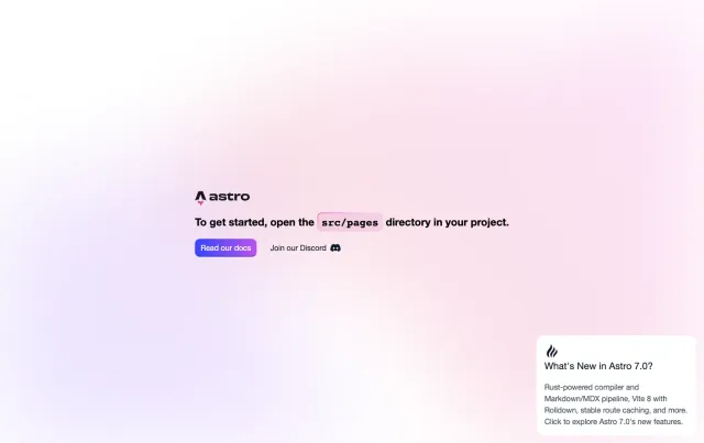 Alipiry Astro Starter Astro theme preview