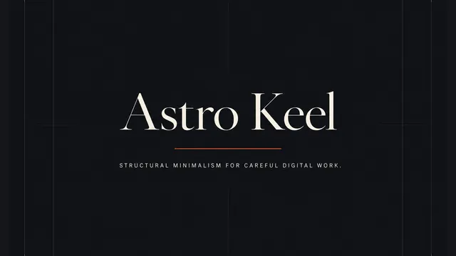 Astro Keel Astro template preview