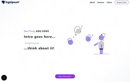 Astro Landing Page 2 - A great free Tailwind CSS Astro digital product landing page template featuring purple call-to-action highlights.