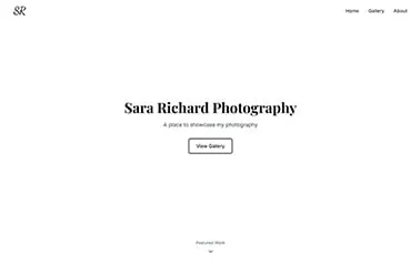 Astro Photography Portfolio Template - Tailwind Astro portfolio template featuring minimal light theme and image gallery