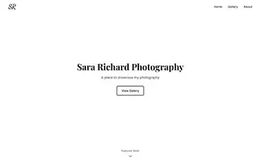 Astro Photography Portfolio Template - Tailwind Astro portfolio theme featuring minimal light theme and image gallery
