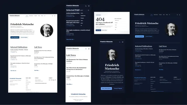 Astro Scholar Astro template preview