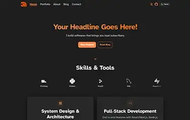 Astro Starwind UI Blog Template - Starwind Tailwind Astro blog theme featuring multiple pages, dark theme and orange accents
