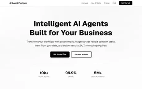 Astrogent - Tailwind Astro startup website template featuring gray backgrounds and black accents