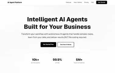 Astrogent - Tailwind Astro startup website template featuring gray backgrounds and black accents
