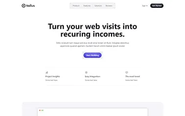 Atom - Great free Tailwind CSS Astro SaaS landing page template featuring a crisp, clean light theme.