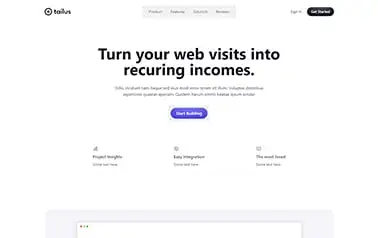 Atom - Great free Tailwind CSS Astro SaaS landing page theme featuring a crisp, clean light theme.