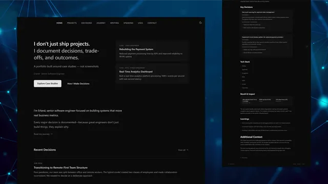 Case - Portfolio Theme for Astro Astro template preview