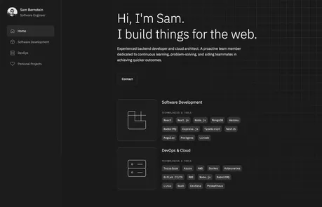 Codefolio - An open-source, modern and dark portfolio for devs to showcase their projects