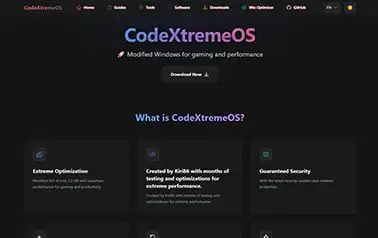 CodeXtreme Website - Tailwind React Astro digital product landing page theme featuring dark theme and vibrant accents