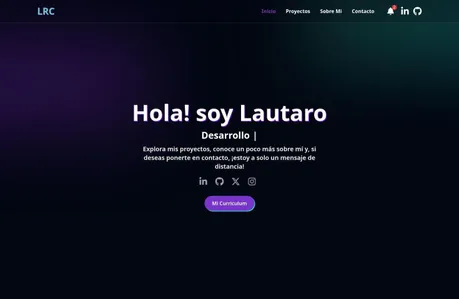 Personal Portfolio - Lautaro - A fast and modern 🚀 portfolio built with Astro and React, featuring dynamic project filtering and customizable sections for a sleek, responsive design 🎨.