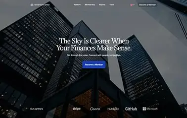 Financial Starter - Tailwind Storyblok Astro financial services website theme featuring modern layout with blue accents
