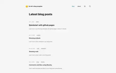 Flo Bit Blog Template - A minimal Astro blog template with a clean archive and article structure.