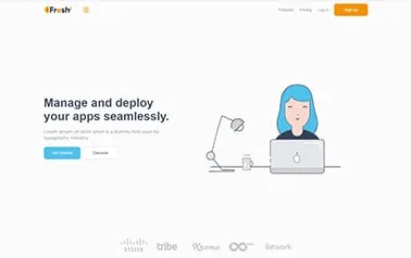Fresh - A unique free Astro SaaS landing page template built with Bulma and Alpine.js, sprinkled with thin line icons.