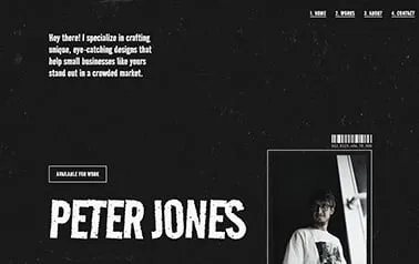 Grunge Astro template preview