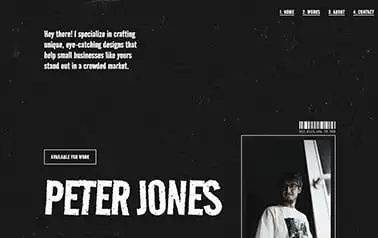 Grunge - Tailwind Astro portfolio theme that's great for designers, developers and other creatives