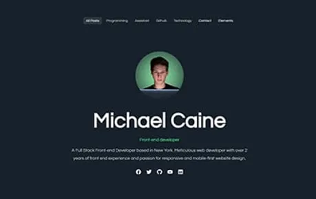 Hydrogen - Impressive free Astro personal website template providing extensive features and multiple pages.