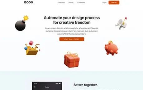 Idol - A useful free Astro SaaS landing page template using Skeleton, built around a fun and creative layout.