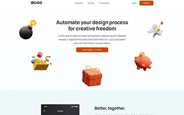 Idol - A useful free Astro SaaS landing page template using Skeleton, built around a fun and creative layout.