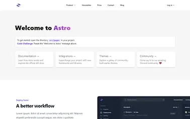 Jungley - A free tailwind css astro saas landing page template providing ready-made sections for your content.