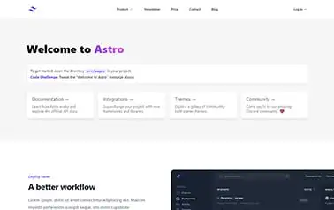 Jungley - A free tailwind css astro saas landing page theme providing ready-made sections for your content.