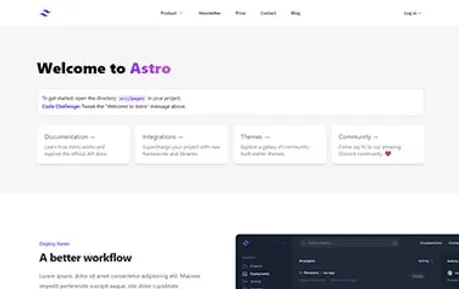 Jungley - A free tailwind css astro saas landing page template providing ready-made sections for your content.
