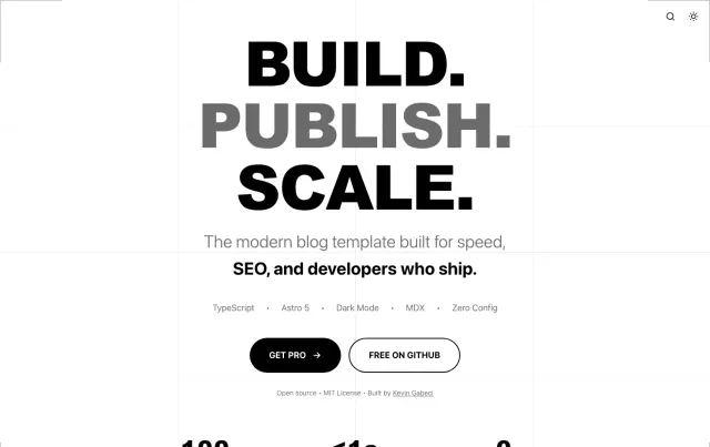 Astro SEO Blog Template Astro theme preview