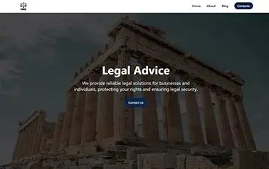 Legal Staff - Tailwind Astro law firm website theme featuring alternating white gray background sections