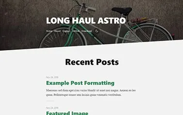 Long Haul - An impressive free Astro blog template with all the essential pages needed for a minimal publication.