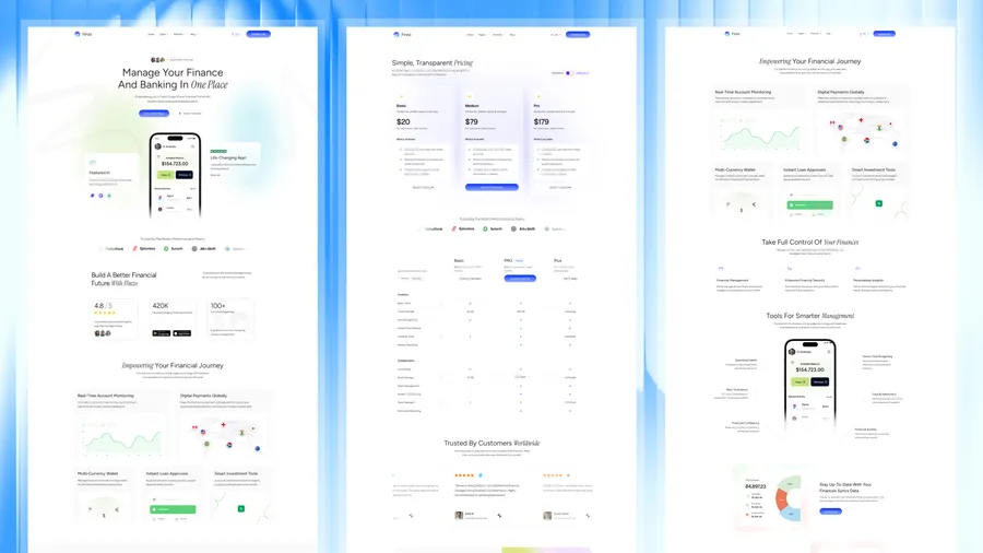 Website preview 1 of finzo