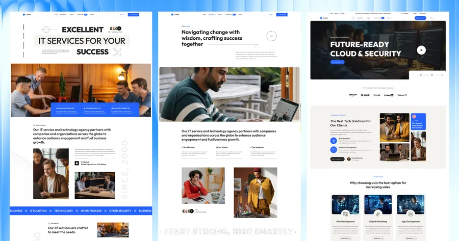 Preview 1 of lumio astro theme