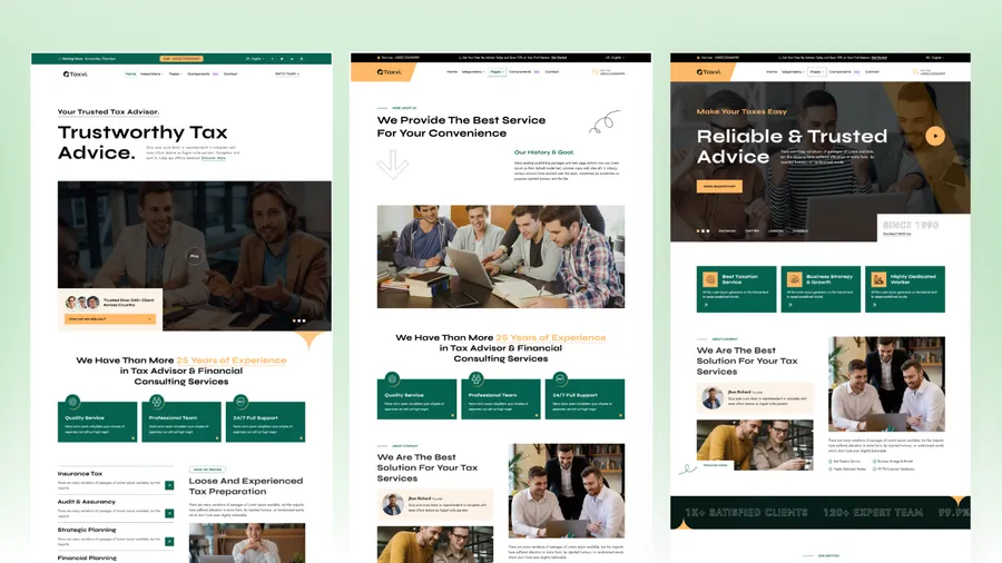 Website preview 1 of taxo