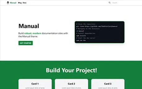 Manual - Simple free Astro documentation template dedicated to helping developers write better docs.