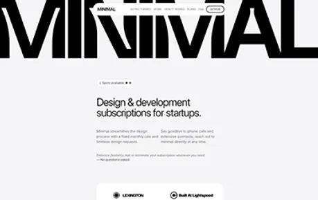 Minimal Studio - A sleek and modern Tailwind + Astro creative agency template designed to elevate your project’s visual impact