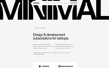 Minimal Studio - Tailwind and Astro creative agency theme with a visual portfolio-style layout