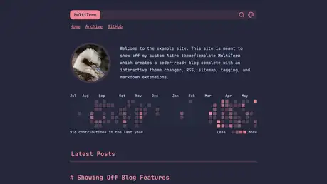 MultiTerm - A coder-ready blog theme with 59 of your favorite color schemes to choose from 🎨⚡️