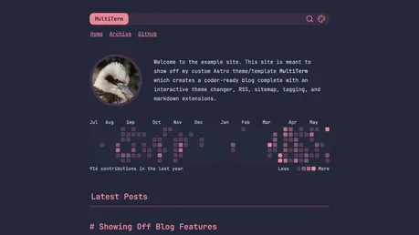 MultiTerm - A coder-ready blog theme with 59 of your favorite color schemes to choose from 🎨⚡️