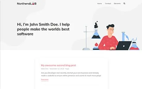 Northendlab - A useful free Tailwind CSS Astro blog template that works great for personal publishing.