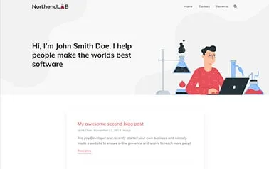 Northendlab - A useful free Tailwind CSS Astro blog template that works great for personal publishing.