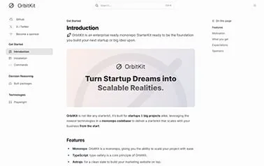 OrbitKit Astro template preview
