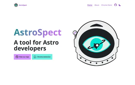 AstroSpect - A chrome Developer Tool Extension designed to enhance the process of inspecting and debugging Astro websites.
