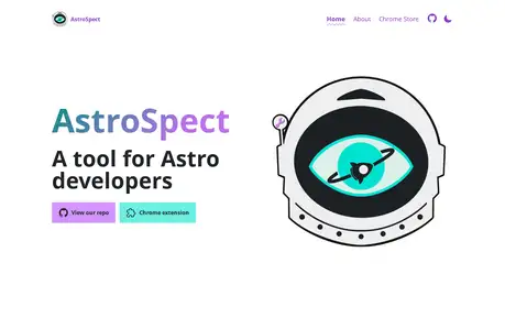 AstroSpect - A chrome Developer Tool Extension designed to enhance the process of inspecting and debugging Astro websites.