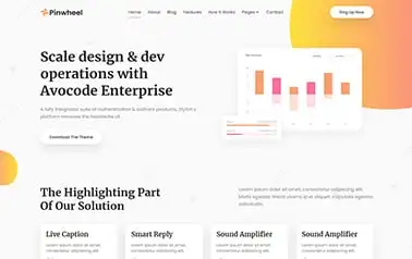 Pinwheel - A stylish free Tailwind CSS Astro SaaS theme packed with advanced features.