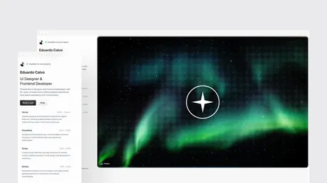 Polaris - Minimalist Astro portfolio template with aurora hero visual and clean resume timeline