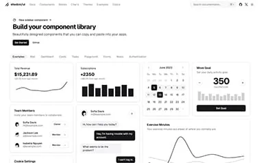 Shadcn UI - Tailwind CSS Astro-compatible component library offering well-designed, copy-paste ready UI elements.