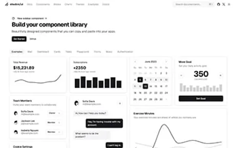 Shadcn UI - Tailwind CSS Astro-compatible component library offering well-designed, copy-paste ready UI elements.