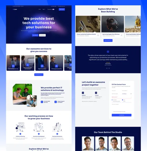 Screenshot of techlo lite theme.