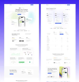 Finzo website preview