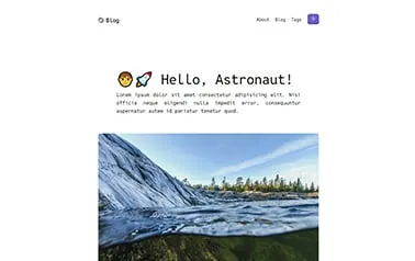 Void Astro - Basic Tailwind CSS Astro blog template that's well-structured for simple personal publications.