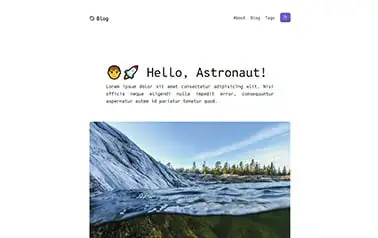 Void Astro - Basic Tailwind CSS Astro blog theme that's well-structured for simple personal publications.